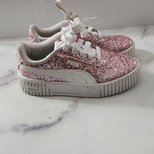 Puma Kids Sparkle Sneakers - Pink Glitter